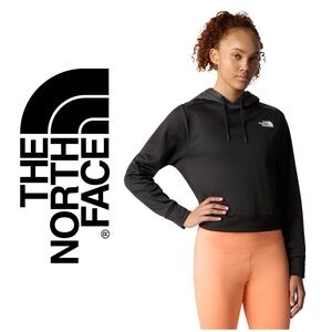 The North Black lightweight cropped Hoodie